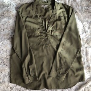 Olive Green Banana Republic Top